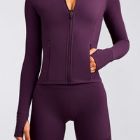 UnifiedMove™ Pocket Jacket with Reflective Logo | Blackberry Purple