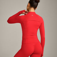 UnifiedMove™ Jacket with Reflective Logo | Muscle Mommy Red