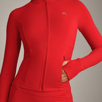 UnifiedMove™ Jacket with Reflective Logo | Muscle Mommy Red