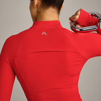 UnifiedMove™ Jacket with Reflective Logo | Muscle Mommy Red
