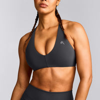 UnifiedMove™ Micro Bralette with Reflective Logo | Coal