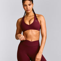 UnifiedMove™ Micro Bralette with Reflective Logo | Rosewood