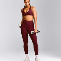 UnifiedMove™ Micro Bralette with Reflective Logo | Rosewood