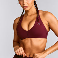 UnifiedMove™ Micro Bralette with Reflective Logo | Rosewood