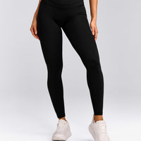 UnifiedMove™ High Waisted Pocket Leggings with Reflective Logo | Black