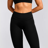 UnifiedMove™ High Waisted Pocket Leggings with Reflective Logo | Black