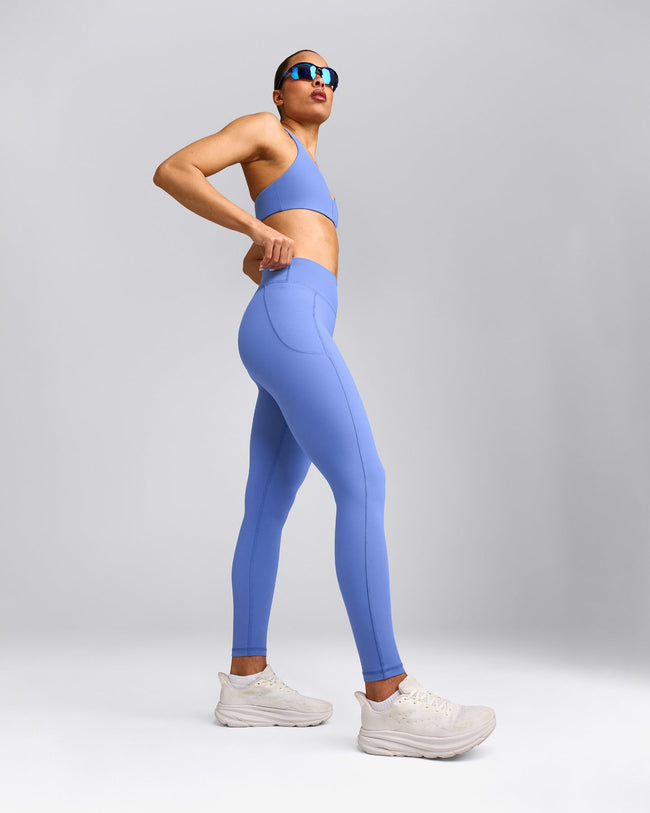 UnifiedMove™ Pocket Leggings with Bonding with Reflective Logo | Glaucous Blue