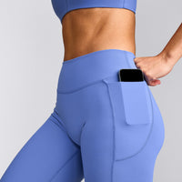 UnifiedMove™ Pocket Leggings with Bonding with Reflective Logo | Glaucous Blue