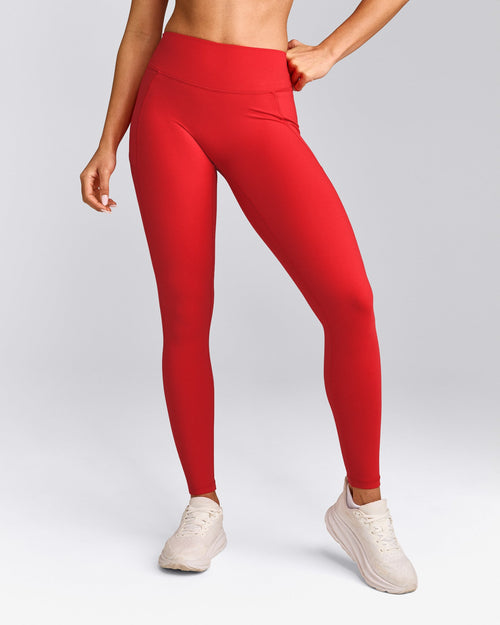 UnifiedMove™ Pocket Leggings with Bonding | Muscle Mommy Red