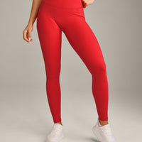 UnifiedMove™ Pocket Leggings with Bonding with Reflective Logo | Muscle Mommy Red
