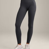 UnifiedMove High Waisted Pocket Leggings with Reflective Logo | Coal