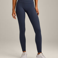 UnifiedMove High Waisted Pocket Leggings with Reflective Logo | True Blue