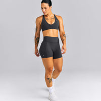 UnifiedMove™ High Waisted Pocket Shorts with Bonding New Branding | Coal