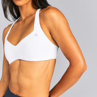 UnifiedMove™ T Back Minimal Bralette New Branding | White