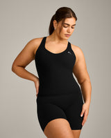 UnifiedMove V Neck Cross Back Vest with Reflective Logo | Black