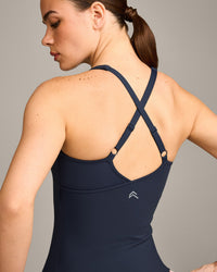 UnifiedMove V Neck Cross Back Vest with Reflective Logo | True Blue