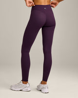 UnifiedMove Wrap Leggings with Reflective Logo | Blackberry Purple