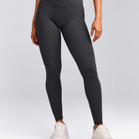 UnifiedMove™ Wrap Leggings with Reflective Logo | Coal