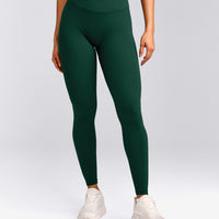 UnifiedMove™ Wrap Leggings with Reflective Logo | Racing Green