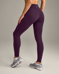 UnifiedMove™ Wrap Leggings with Reflective Logo | Blackberry Purple