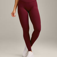 UnifiedMove Wrap Leggings with Reflective Logo | Rosewood