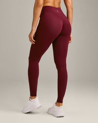 UnifiedMove Wrap Leggings with Reflective Logo | Rosewood