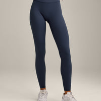 UnifiedMove Wrap Leggings with Reflective Logo | True Blue