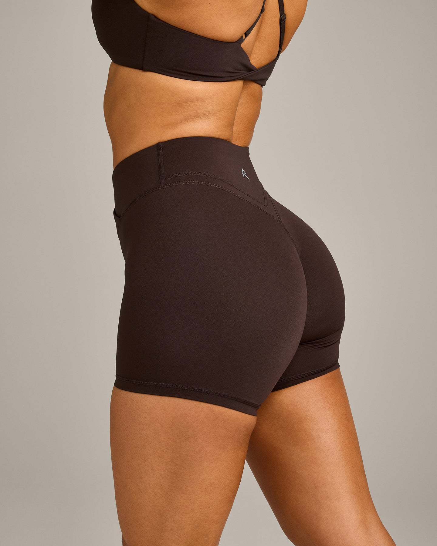 UnifiedMove Wrap Shorts 6" with Reflective Logo | 70% Cocoa