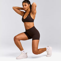 UnifiedMove™ Wrap Shorts 6" with Reflective Logo | 70% Cocoa