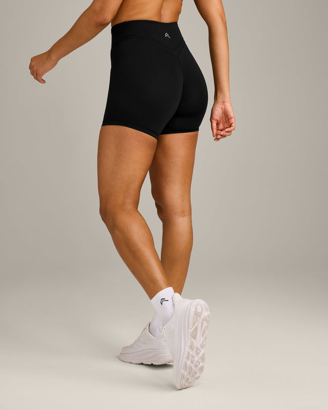 UnifiedMove Wrap Shorts 6" with Reflective Logo | Black