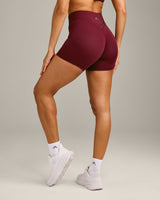 UnifiedMove Wrap Shorts 6" with Reflective Logo | Rosewood