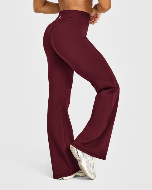 UnifiedMove™ Wrap Flared Pants | Rosewood