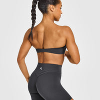 Unified Micro Bandeau Bralette | Coal