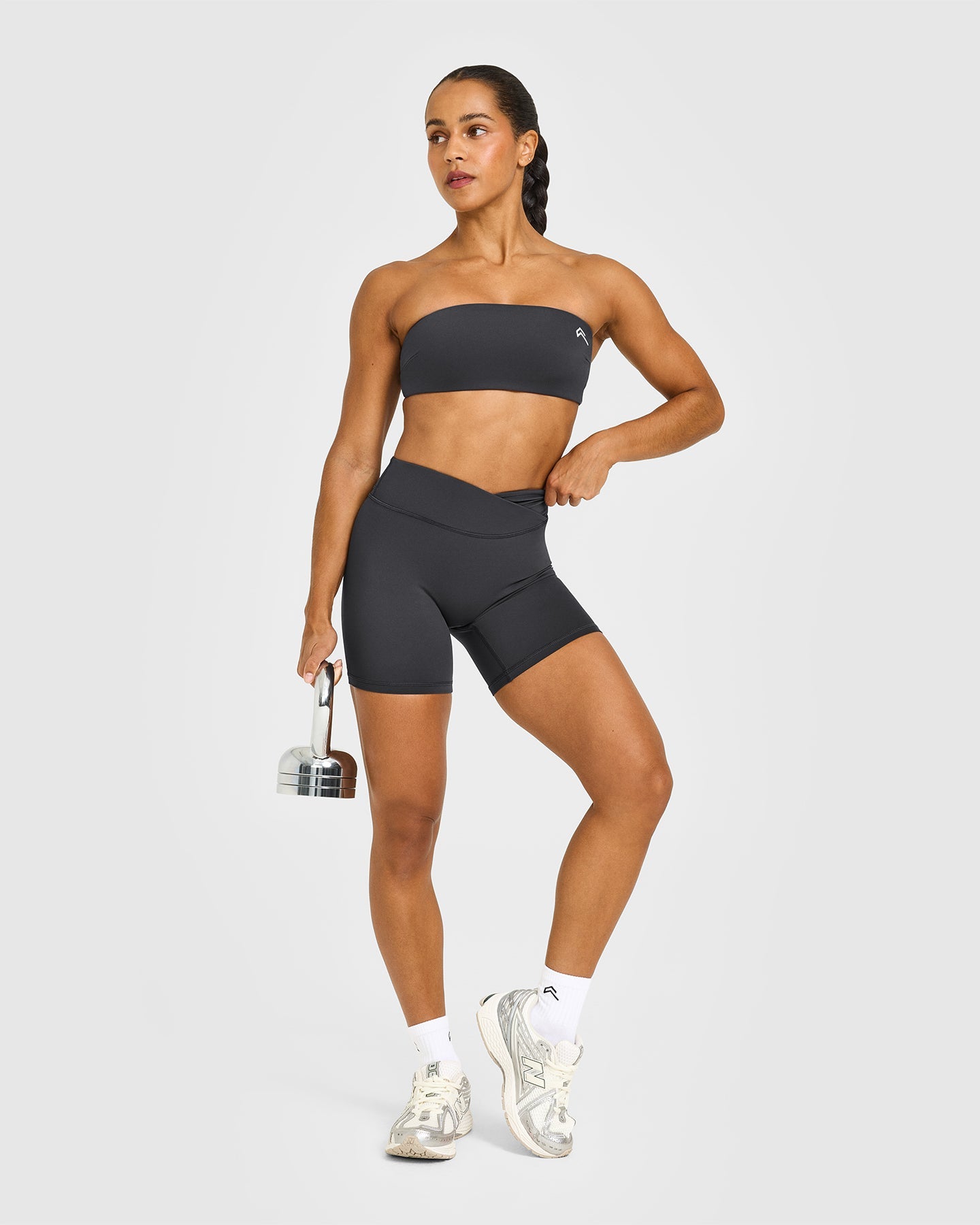 Unified Micro Bandeau Bralette | Coal