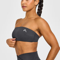 Unified Micro Bandeau Bralette | Coal