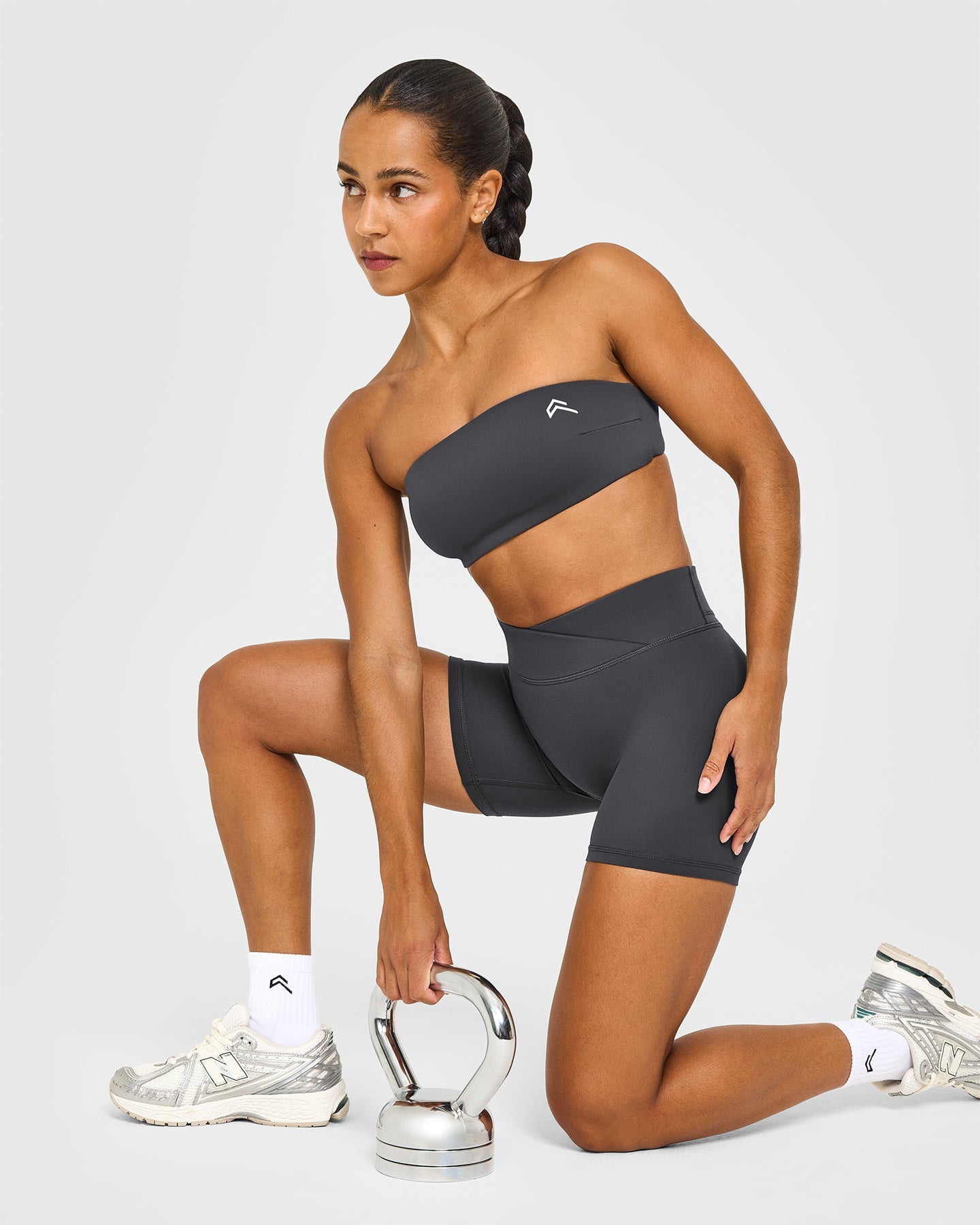 Unified Micro Bandeau Bralette | Coal