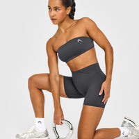 Unified Micro Bandeau Bralette | Coal