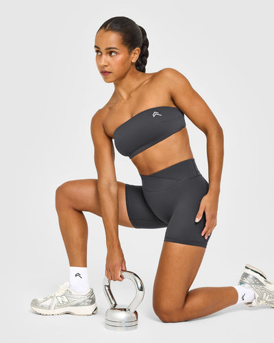 Unified Micro Bandeau Bralette | Coal