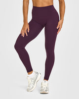 Unified High Waisted Pocket Leggings | Blackberry Purple