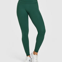 UnifiedMove™ High Waisted Pocket Leggings | Racing Green