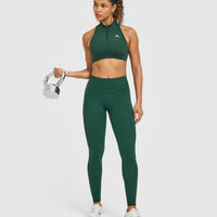 UnifiedMove™ High Waisted Pocket Leggings | Racing Green