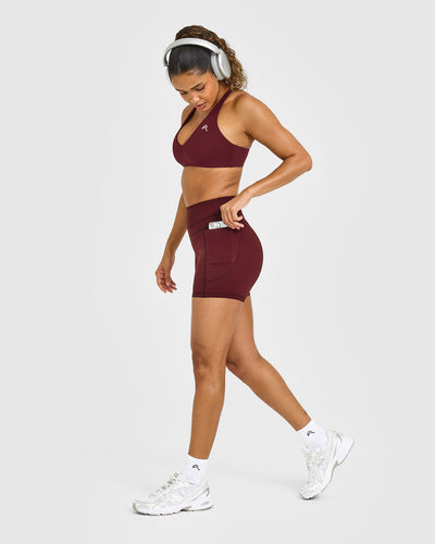 UnifiedMove™ High Waisted Pocket Shorts 6" | Rosewood