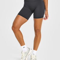 UnifiedMove™ Wrap Shorts White Logo 6" | Coal