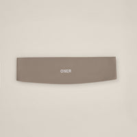 SoftMotion™ Headband with White Logo | Warm Sand