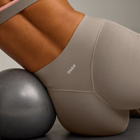 SoftMotion™ Flared Pants with White Logo | Warm Sand