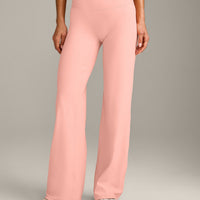 SoftMotion™ Straight Leg Pants with Gray Logo | Peach Orange