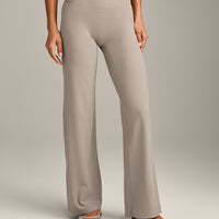 SoftMotion™ Straight Leg Pants with White Logo | Warm Sand
