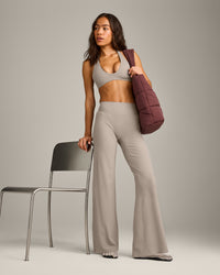 SoftMotion™ Straight Leg Pants with White Logo | Warm Sand