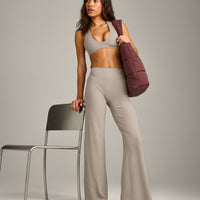SoftMotion™ Straight Leg Pants with White Logo | Warm Sand