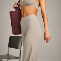 SoftMotion™ Straight Leg Pants with White Logo | Warm Sand